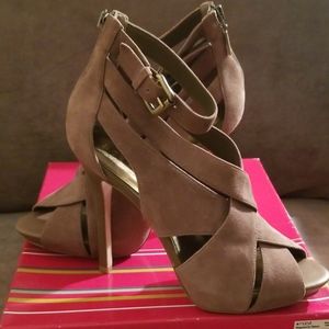BCBG Girls Strappy Platform Peeptoe